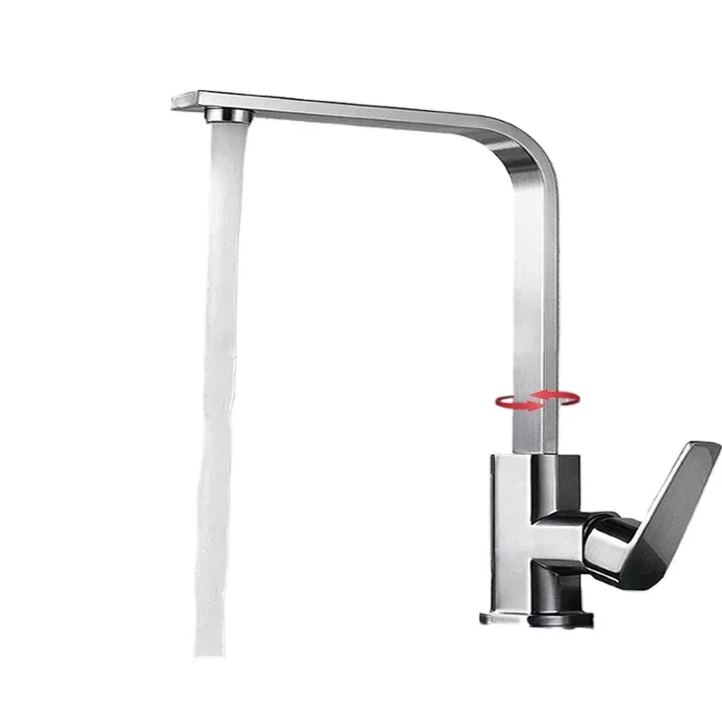 Black/Chrome/Nickel Basin Faucet Bathroom Sink Mixer with Hot Cold Function Brass Construction for Durability