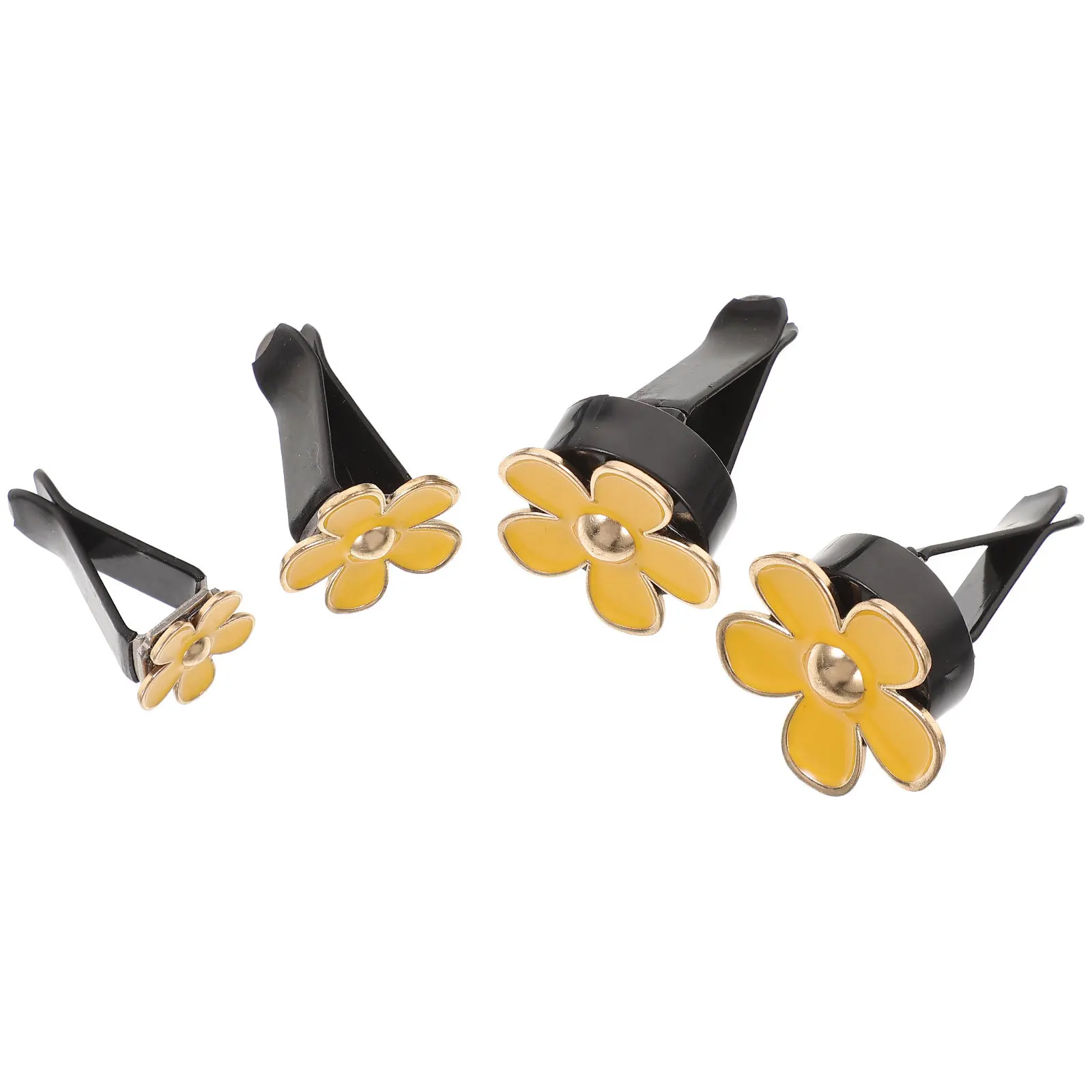 

4Pcs Car Vent Decor Creative Flower Design No Unpleasant Smell Practical Gift for Women Drivers Car Clip Dashboard Decorations