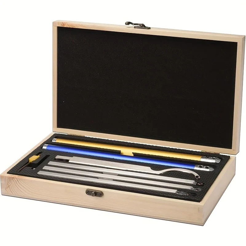 4/6In1 Carbide Set Voor Houtdraaigereedschappen Draaibank Hout Draaien Beitel Kit Met Doos Snijplaten Voor Houtbewerking gereedschap Accessoires