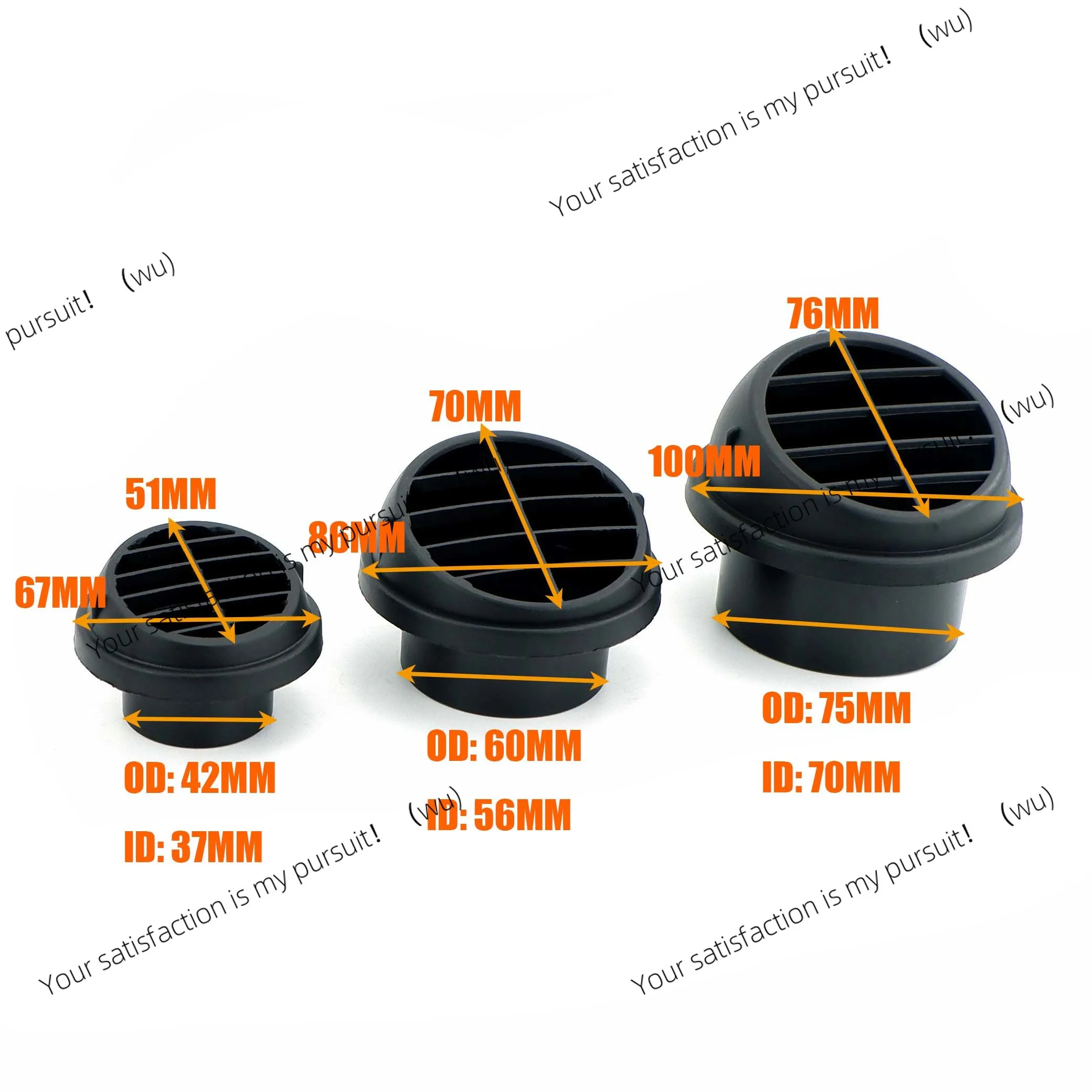 42/60/75 mm duct fittings, rotatable diesel parking heater for automotive, VAN camper type B