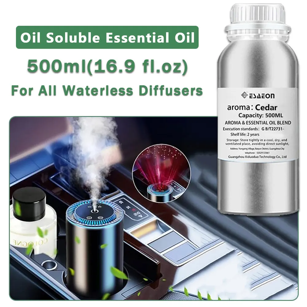 ESAEON Five-Star Hotel Perfume Machine Essential Oils - For Waterless Aromatherapy Machines, Cedar/Ice Age - 500ML (16.9 fl.oz)