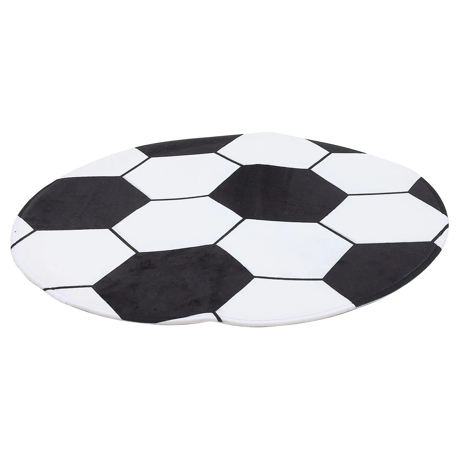 

Football Carpet Soccer Area Rug Soccer Rug 45x30cm Polyester Decorative Sports Theme Kids Room Door Mat