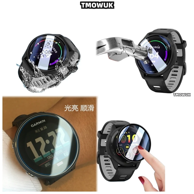 

For Garmin Forerunner 645 735 745 935 945 955 965 970 Fenix 7 7S 7X Pro Ultra - Thin Screen Protector HD 9H Hardness