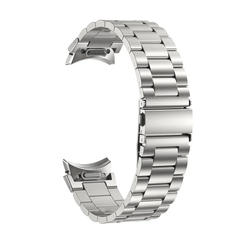 Pulseira de metal para Samsung Galaxy Watch, pulseira, acessório com um clique, banda clássica, 6, 5, 4, 40mm, 44mm, 43mm, 47mm