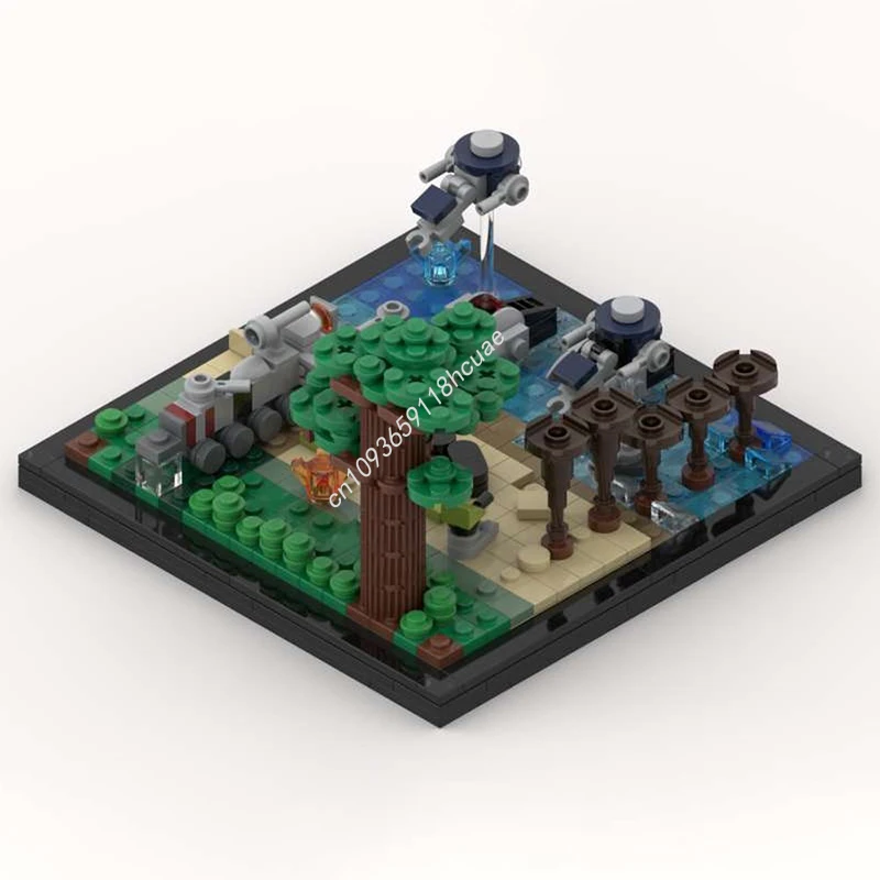 512 Uds. MOC Nano Star Battle Kashyyyk modelo de bloques de construcción educación Modular niños cumpleaños arquitectura juguetes regalos de navidad