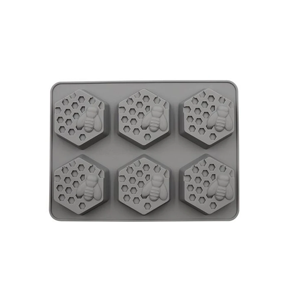 

Silicone Soap Mold 6 Cavities Flexible Reusable DIY Tools Chocolate Cake Jelly Ice Cube Making Crafts Accessories