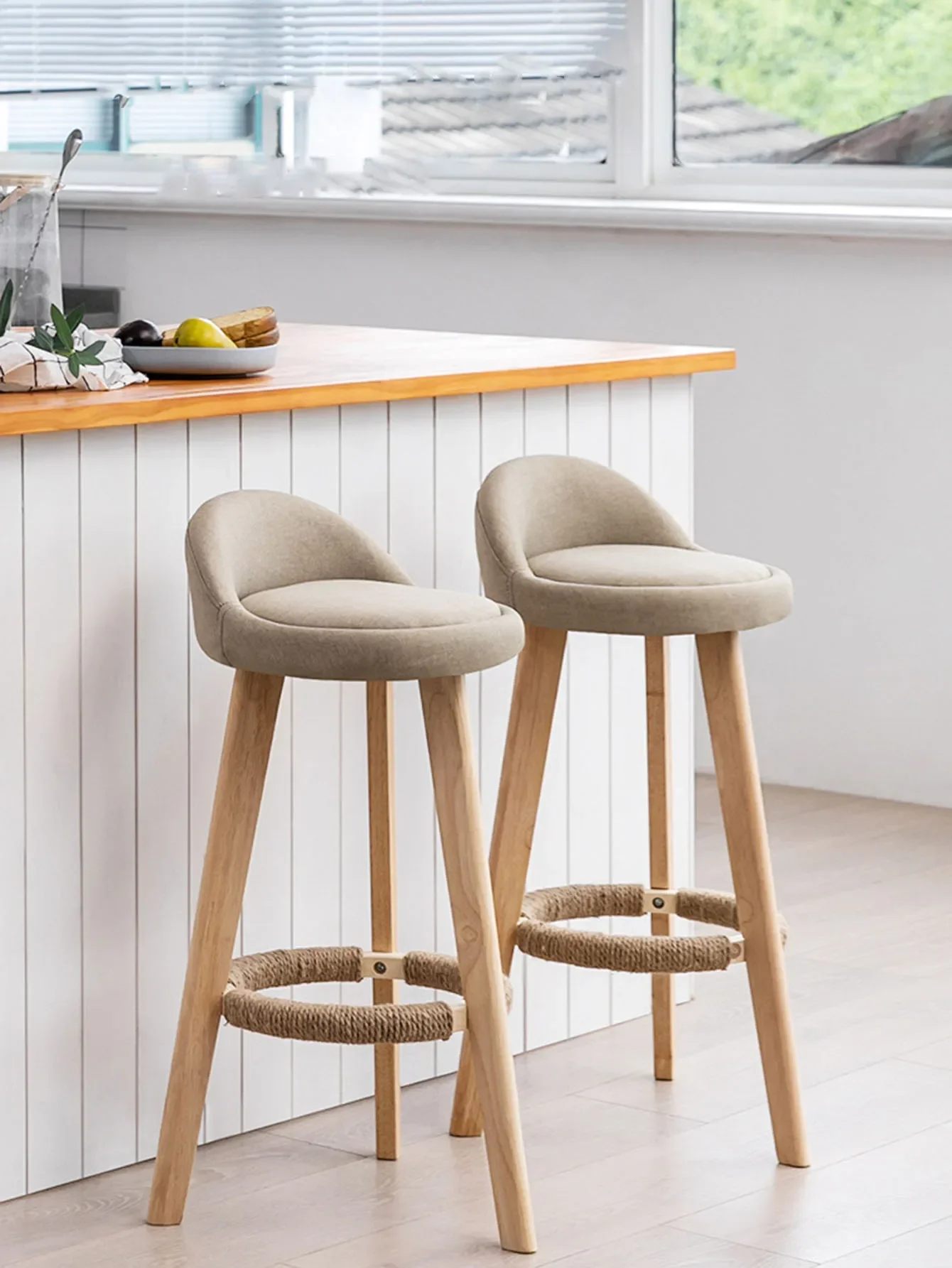 80/70/60cm Backrest Bar Chair Front Desk Commercial Bar Counter Stool Solid Wood Cashier Stool Chair for Bar Home Furniture