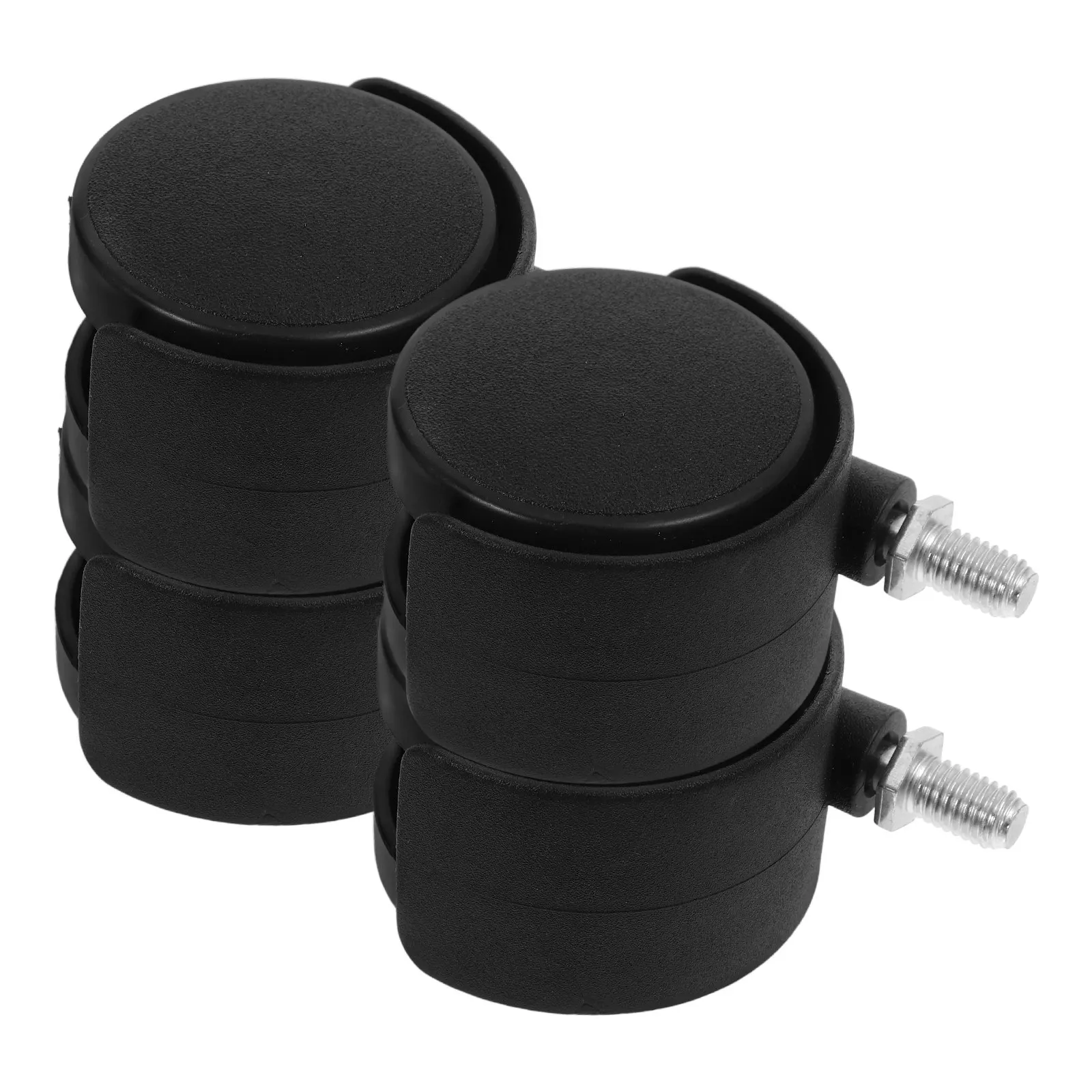 4Pcs Threaded Castor Wheels for Office Chair Wheels Replacement Heavy Duty Silent Mute Rolling Casters for Hardwood Carpet