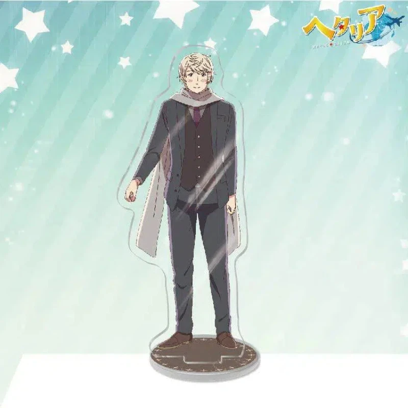 Anime Hetalia Figure Arthur Kirkland Acrylic Model Francis Bonnefoy Ivan Braginsky Desk Ornament Standing Sign Prop Keyring Gift