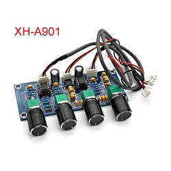 XH-A901 NE5532 Bordo Tono Preamplificatore Pre-amp con Regolazione Del Volume Bassi Acuti Pre-amplificatore Tono Controller per Amplificatore bordo