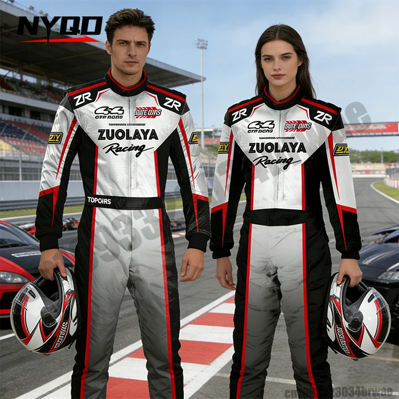 

Adult Car Kart One-piece Racing Suit ATV Mountain Bike Off-road Racing Suit Men Women UTV Rally Club Drift Racing Suit