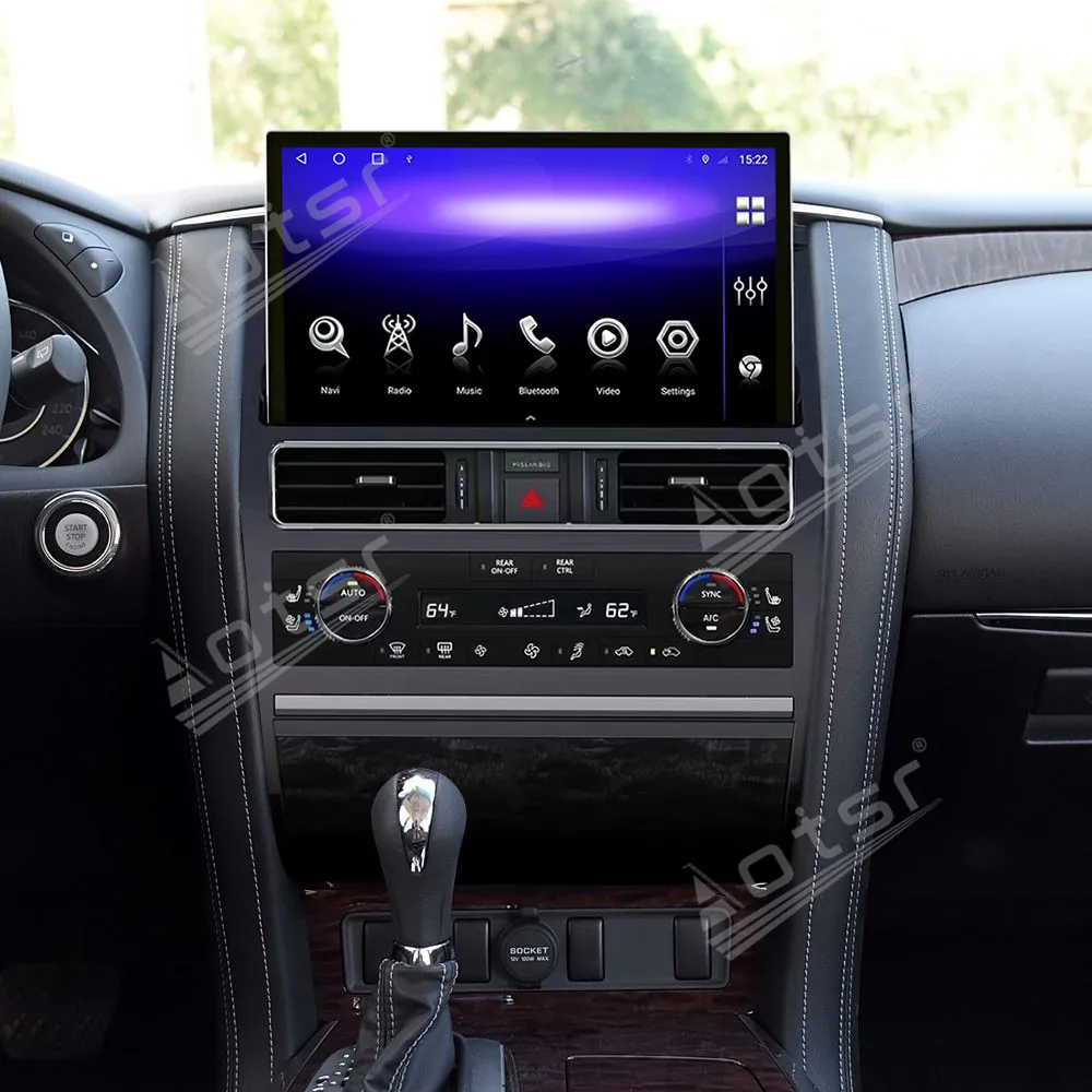 13.3 inch Android 14.0 auto carplay For Nissan Pratrol Amanda 2010 to 2021 Car Multimedia Player GPS navigation screen Head Unit
