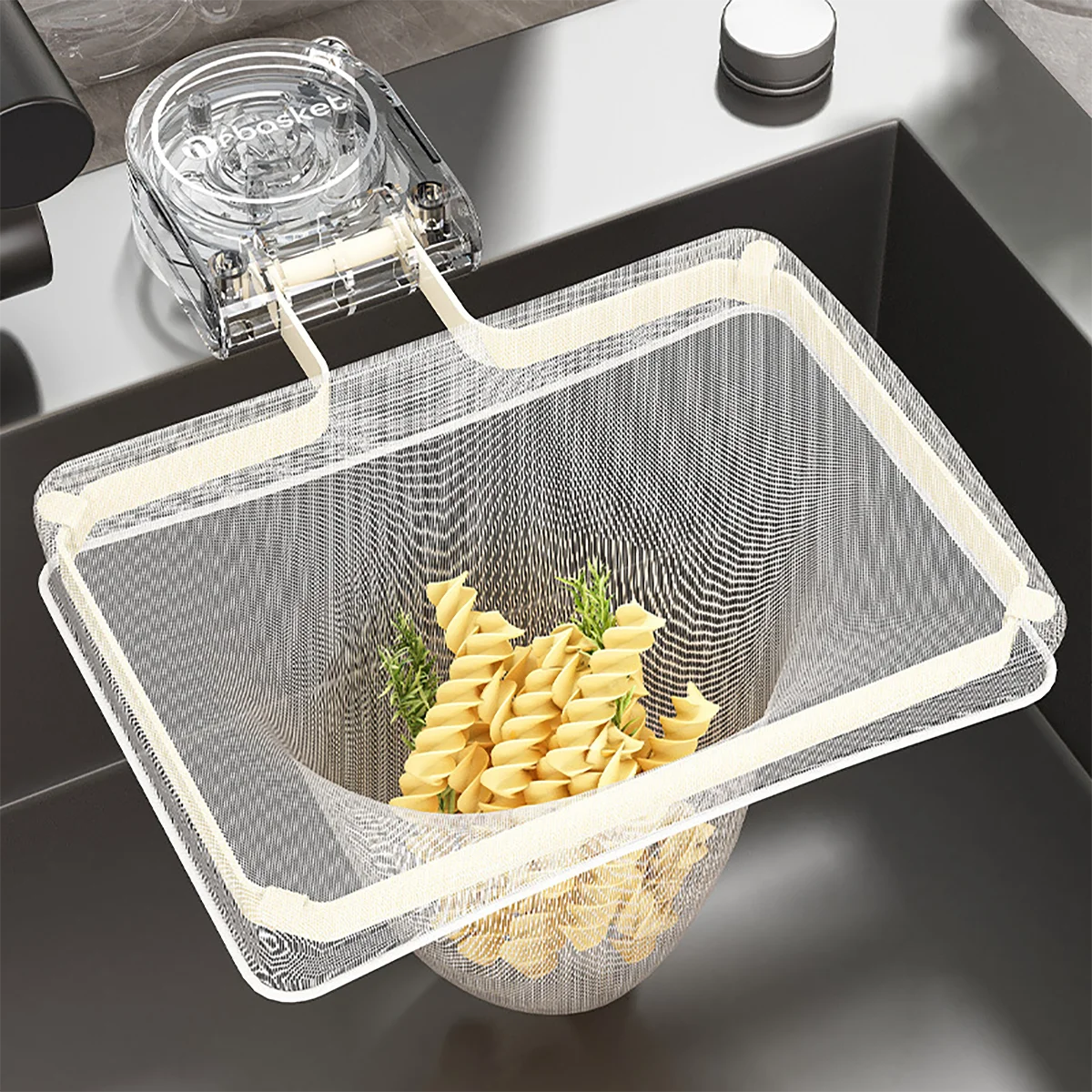 Kitchen Sink Strainer Rack Suction Cup Iron Drainage Strainer Filter Bag Efficiently Collects Leftovers For Kitchen Cleaning