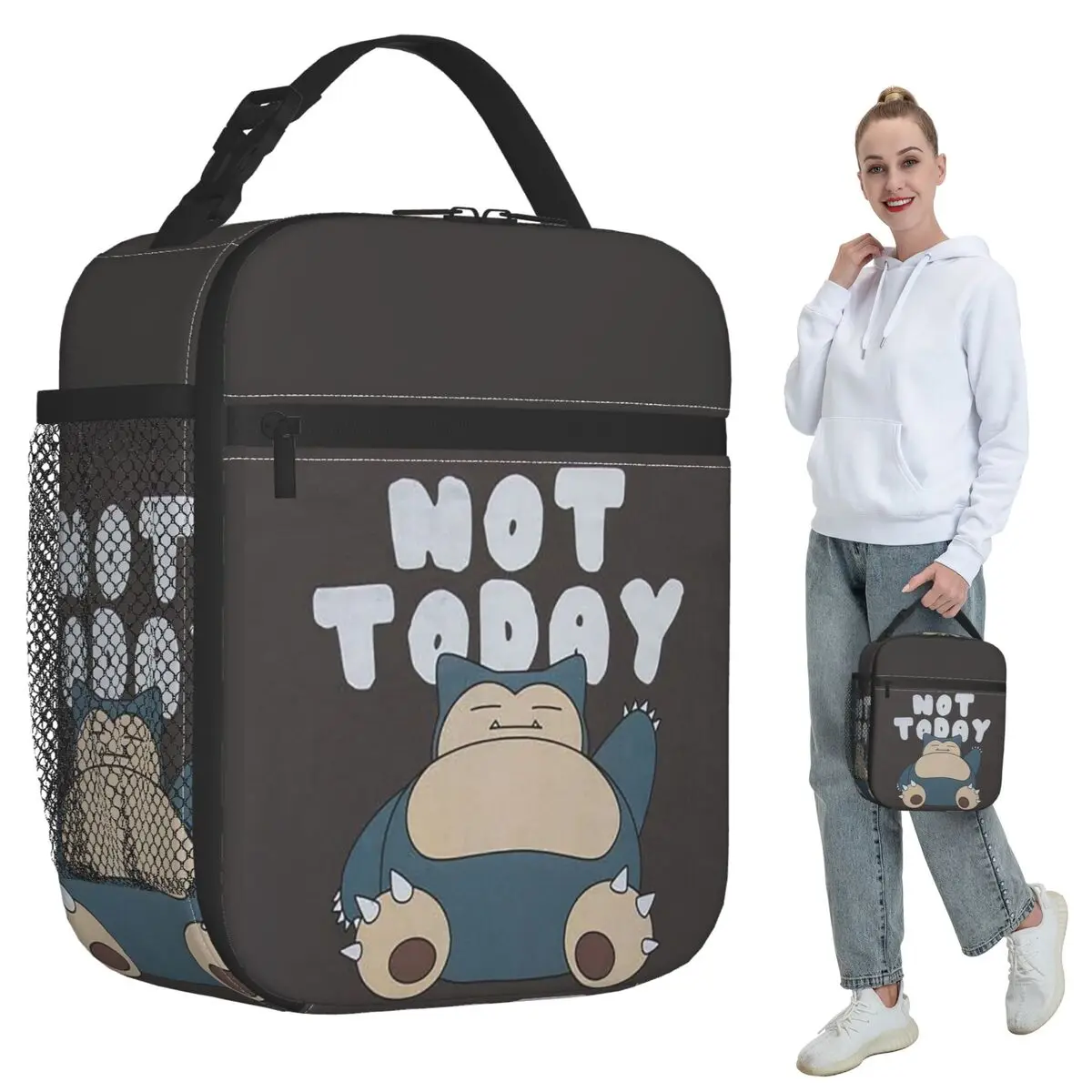 

Snorlax карманный монстр мультфильм изолированная сумка для обеда для женщин офисный холодильник термоящик для еды сумка герметичные коробки для завтрака контейнер