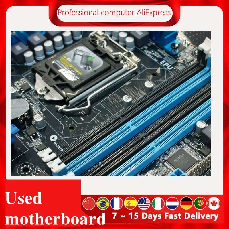 Imagem -06 - para Asus P8z77-m Pro Computador Placa-mãe Lga 1155 Ddr3 para Intel Z77 P8z77 Desktop Mainboard Sata ii Pci-e X16 Usado