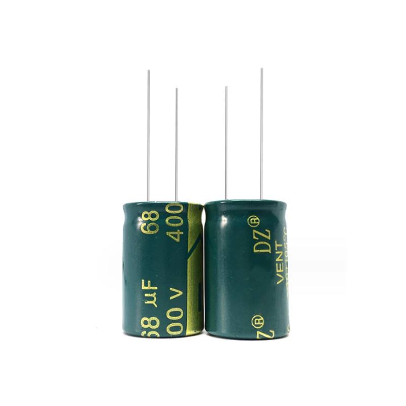 10 pz 400V 68UF elettrolitico Capacitor400V68UF 16x20mm 16x25mm 18x20mm 18x25mm basso ESR condensatore elettrolitico in alluminio 68UF 400V