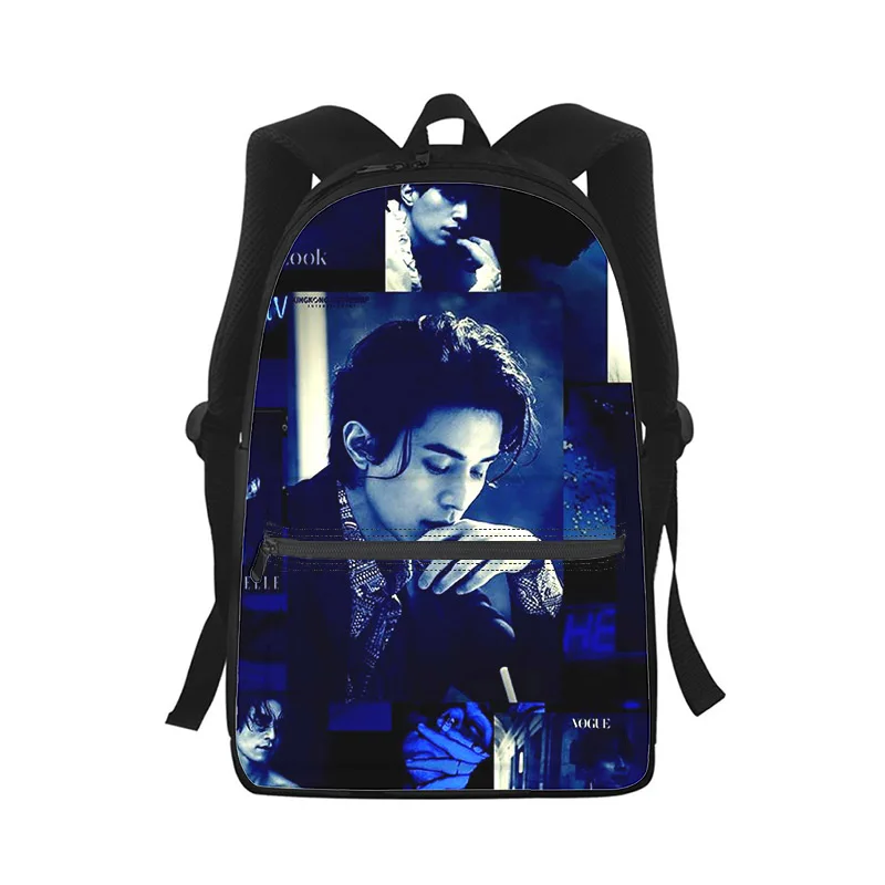 

Lee Dong Wook Men Women Backpack 3D Print Fashion Student School Bag Laptop Backpack Kids Travel Shoulder Bag