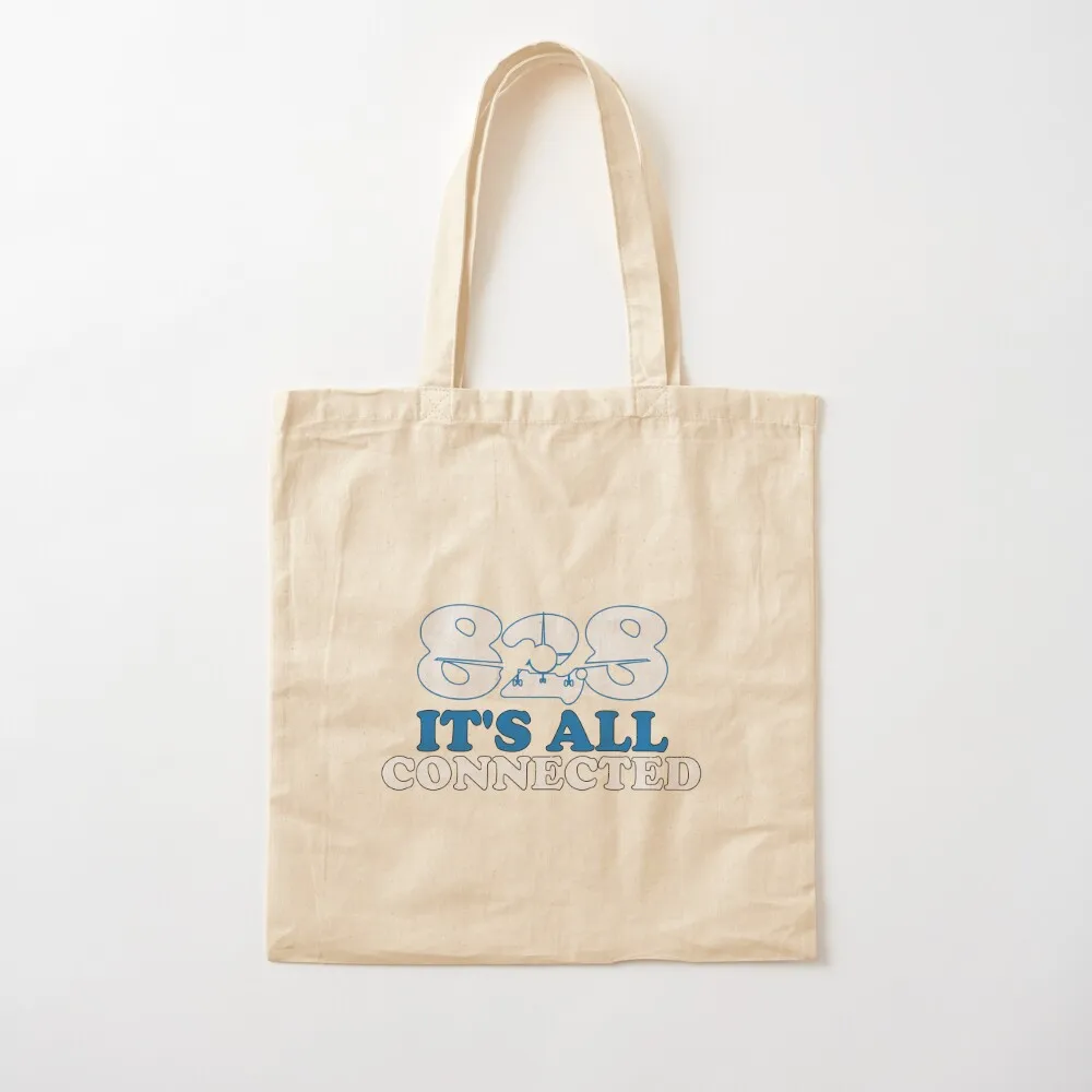 828 Its All Connected Tote Bag Gift bags Customizable tote bag canvas shopping bag