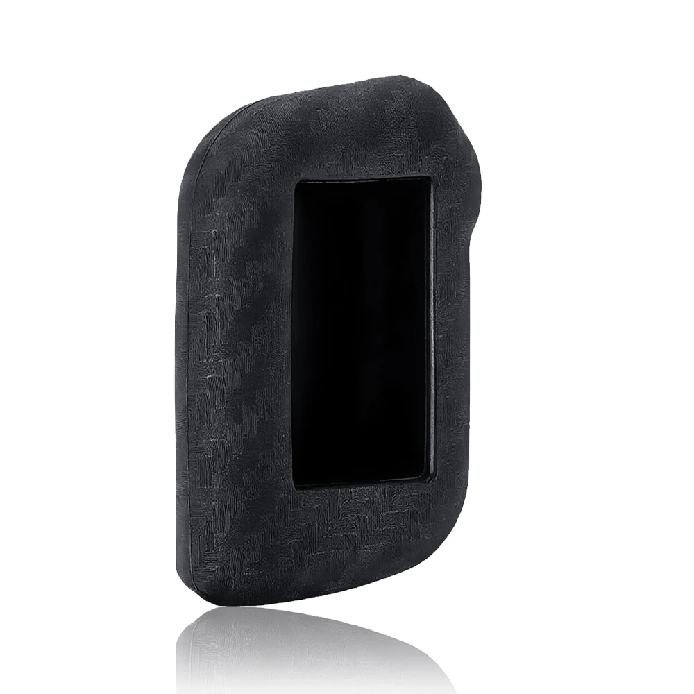 New Carbon Silicone Case For Starline A93 A63 A96 Car 2 Way Alarm Remote Sensor Control LCD Keychain Cover Car Styling