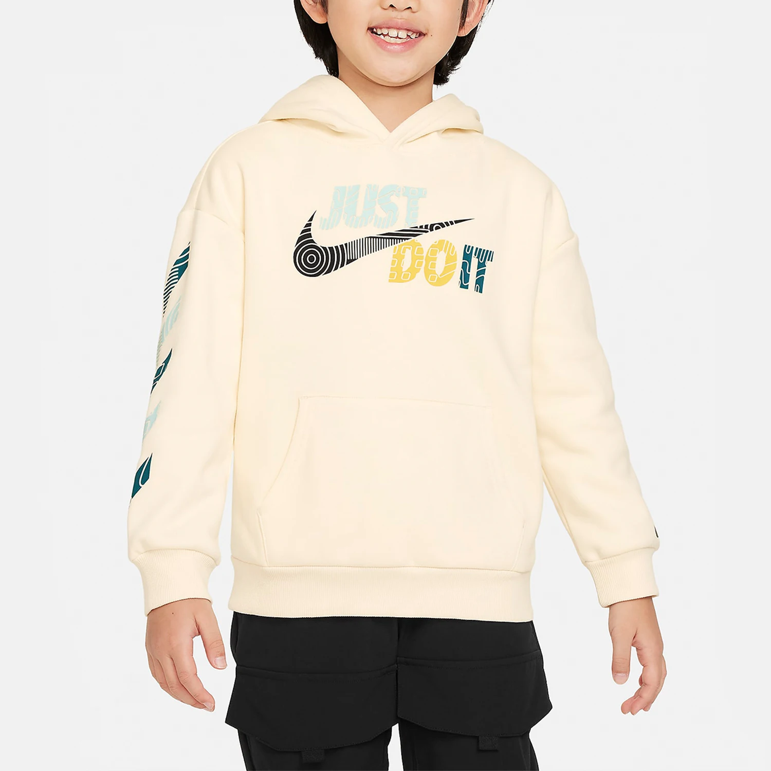 

Оригинальная спортивная толстовка Nike New Season для детей, свободного кроя, с капюшоном, из флиса, FV2788-113