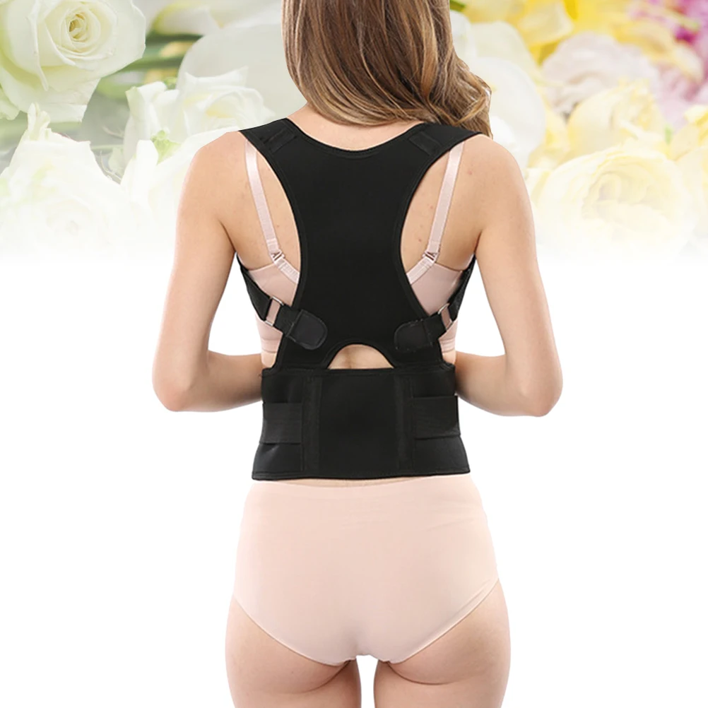 

2Xl Posture Corrector Adjustable Pain Relief Belt For Men Women Elderly Upright Posture Training Support Spine Correction Belt