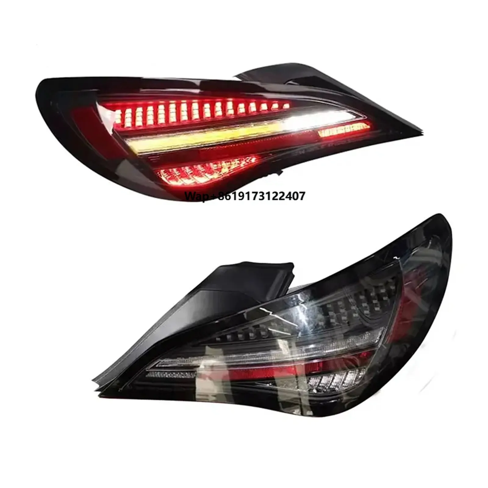 

Pair LED Taillight Assembly Rear Lamp Upgrade for CLA W117 2014-2016 Car Lights Back Turn Signal Taillamps