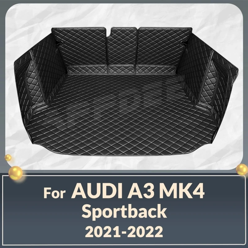 

Auto Full Coverage Trunk Mat For Audi A3 Sportback MK4 2021 2022 Car Boot Cover Pad Cargo Liner Interior Protector Accessories