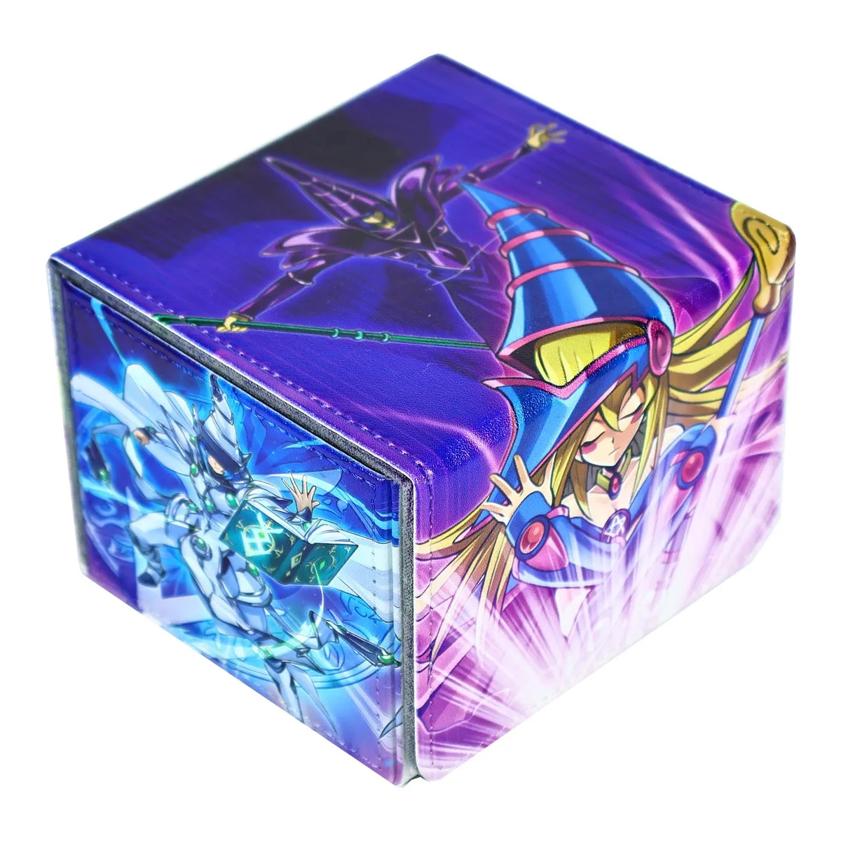 

Ю-Ги-Оо своими руками собственного производства! Коробка для хранения карт Dark Magician Girl Ygo, черная кожаная коробка для хранения карт высокого класса, подарочные игрушки