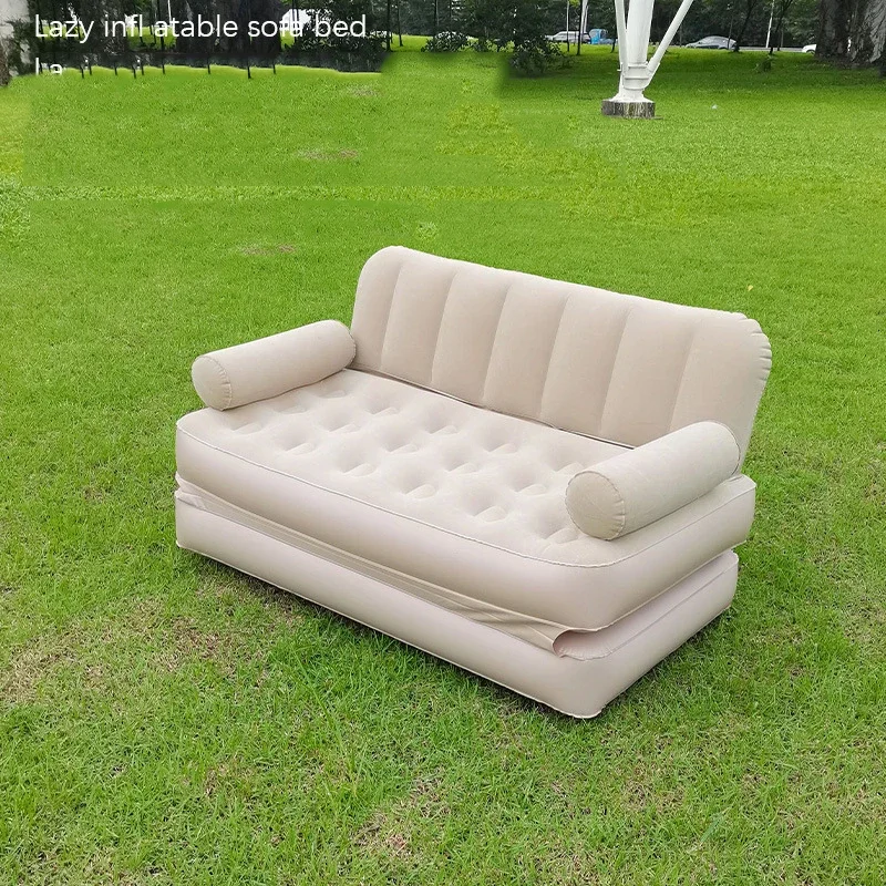 Seat Outdoor Inflatable Sofa Lazy Inflatable Sofa Bed Camping Inflatable Mattress Foldable Air Mattress Electric Inflation Pump