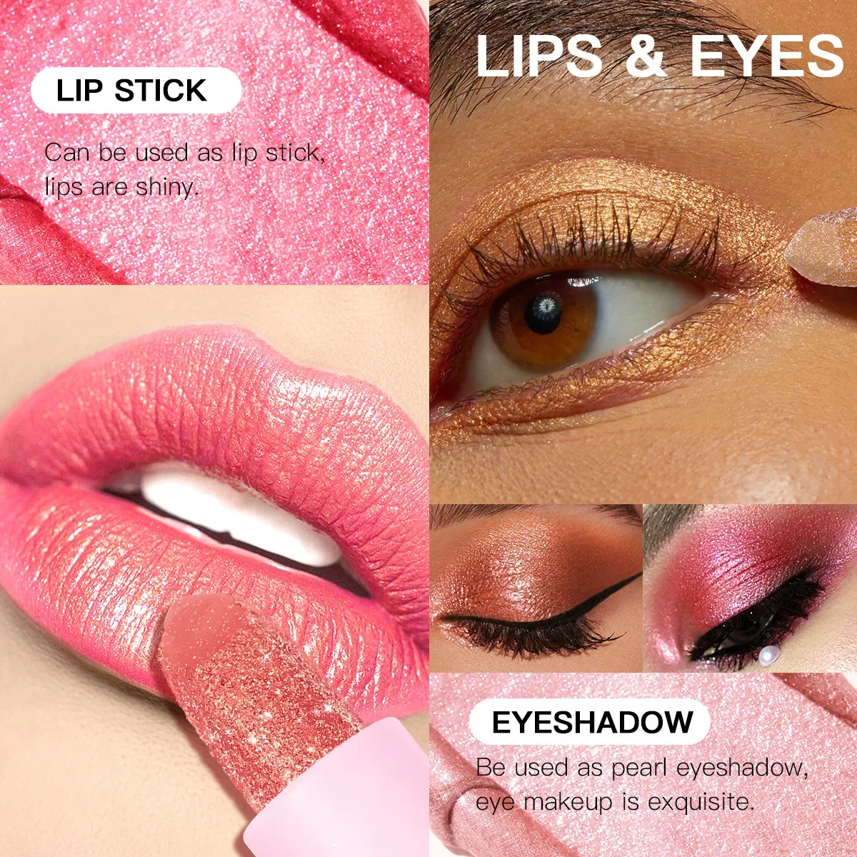 USHAS Neue perlmuttartige und matte Lippenstift-langanhaltende, transferfeste, wasserfeste, antihaftbeschichtete Becherformel