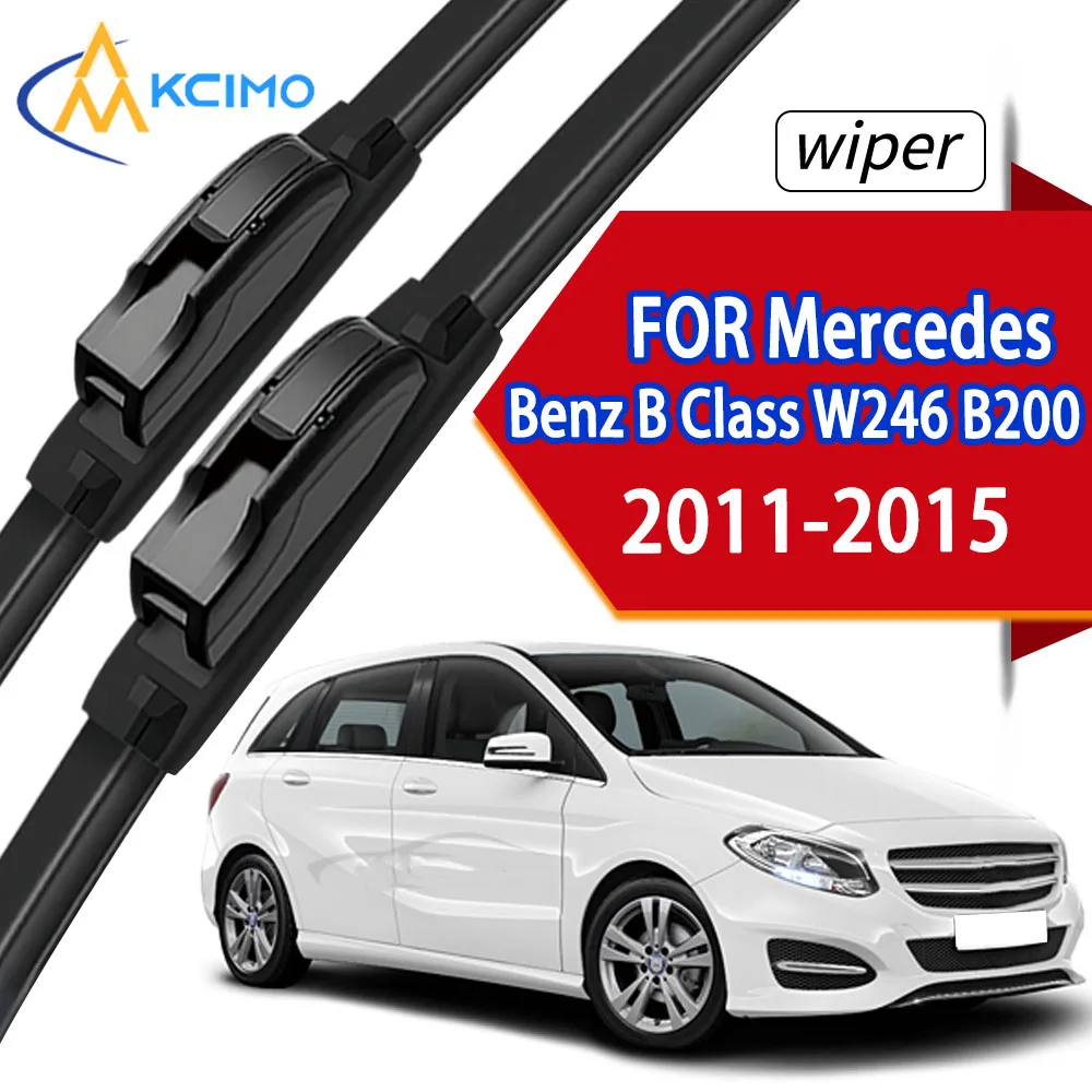 

Car Front Wiper Blades for Mercedes Benz B Class W246 B200 2011 - 2015, Anti-Aging Rubber Wipers Long Lasting Rubber Wipers