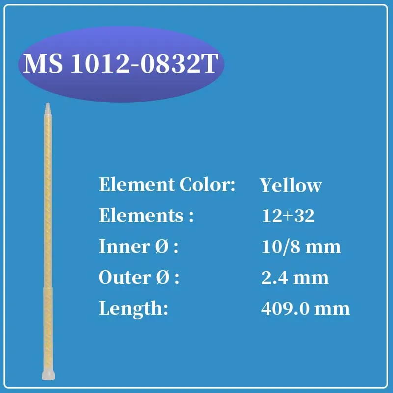 

SULZER MIXPAC Mixer MS 1012-0832T two component glue mixing head Static mixer nozzle AB glue mixing nozzle