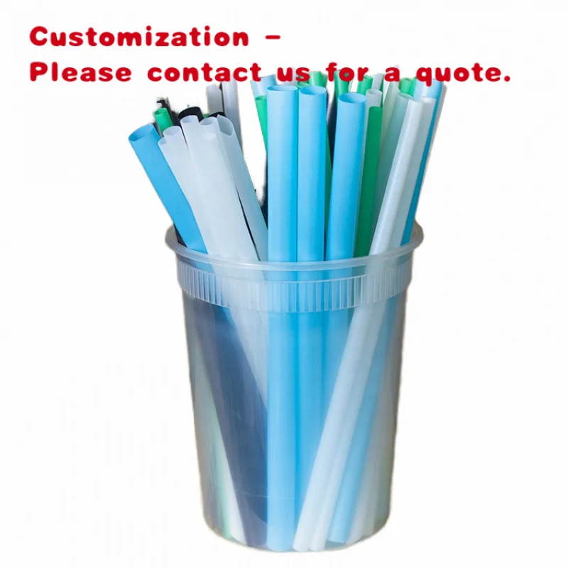 

custom.LOKYO Biodegradable PLA Drinking Straws Disposable 12mm 6mm Camping