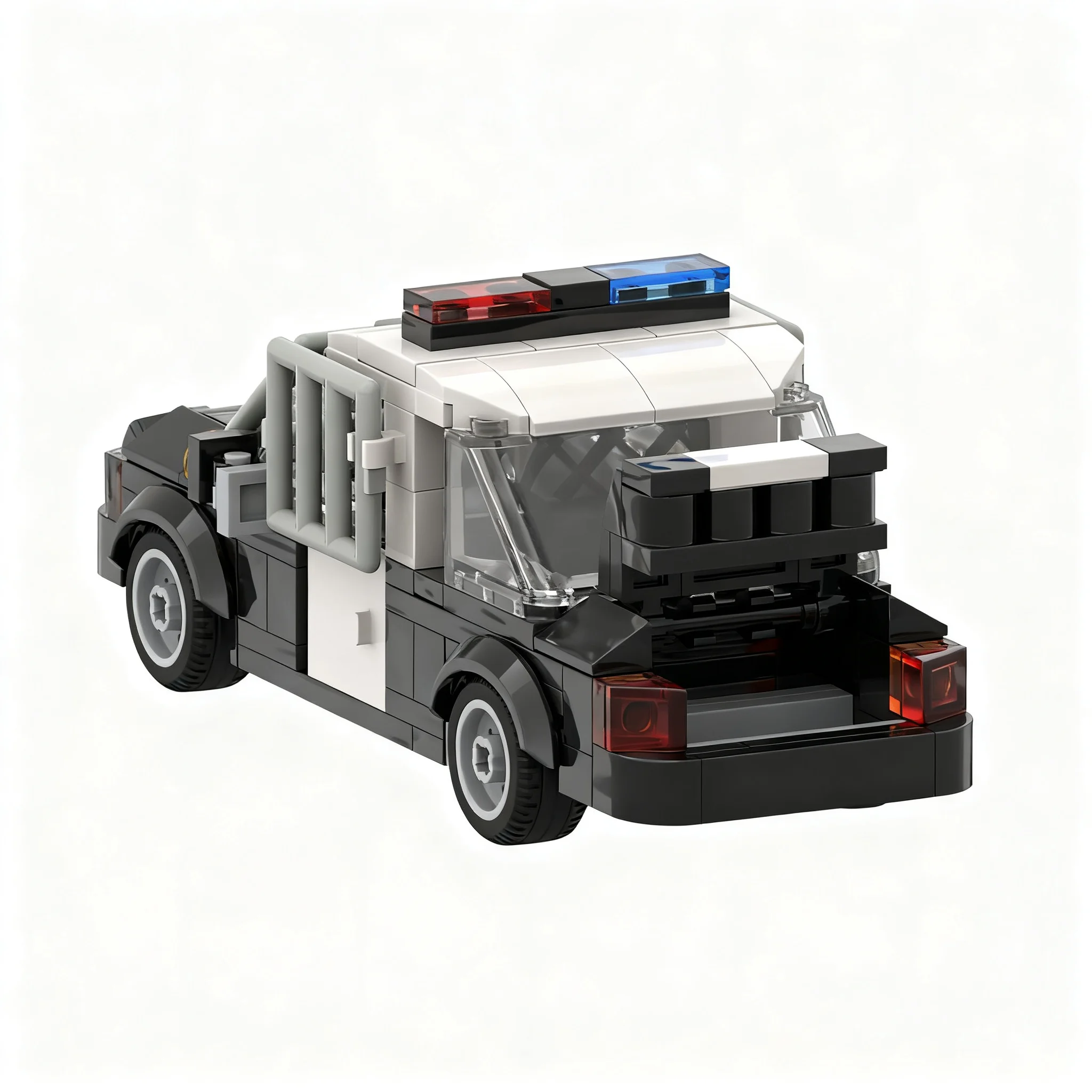 192pcs MOC City Police Fordes Crown Victoria Riot Model Christmas Gift Decorative Set Creative DIY Assembly Kit
