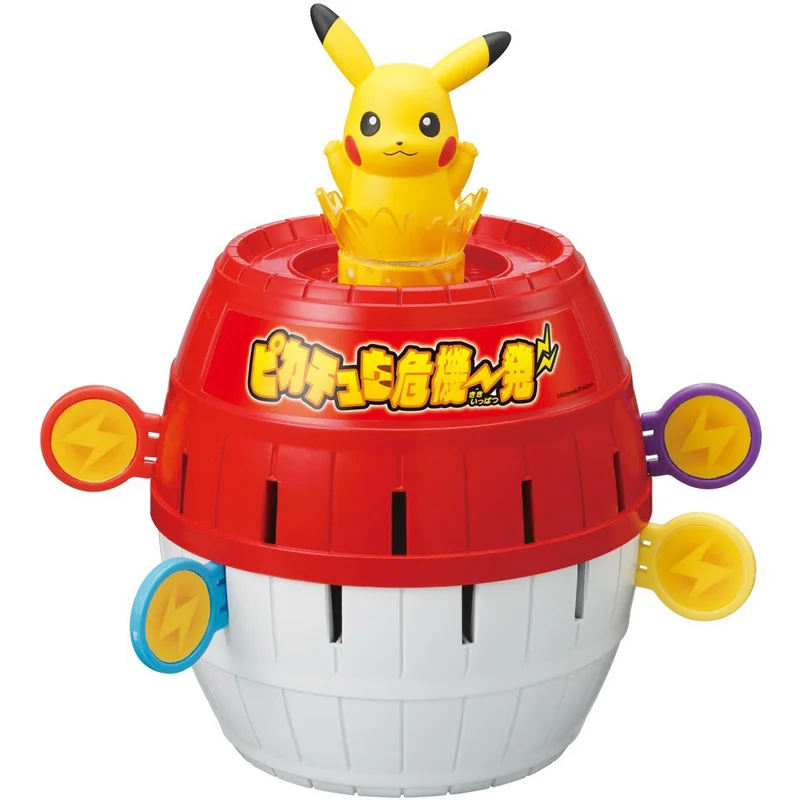 Takara Tomy Pokemon Party Pikachu Bucket Game Toys Pop-up Pirate Party Board Games Multiplayer Toys Collectibles Board Game Toys