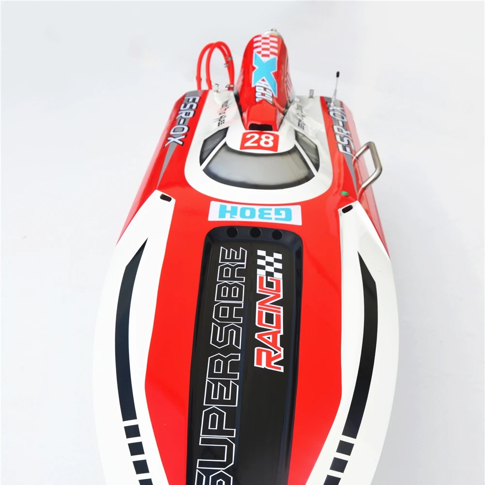 G30H CC Engine Fiber Glass RC Racing Boat W/Remote Controller RED Wireless Control Submarine