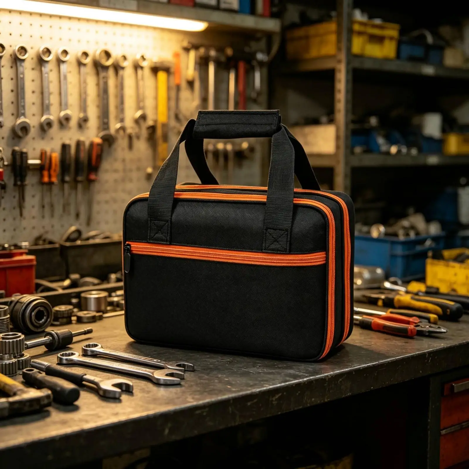Electrical Testing Instrument Storage Case Structured Multimeter Carrying Case Test Tool Organizer Bag Padded Portable