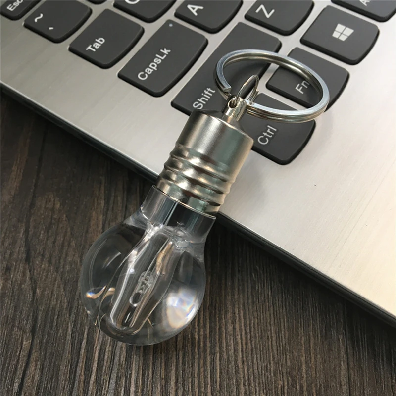 Lampadina modello in silicone trasparente Luce LED blu Chiavetta USB 2.0 128 GB 64 GB 32 GB 16 GB 8 GB 4 GB