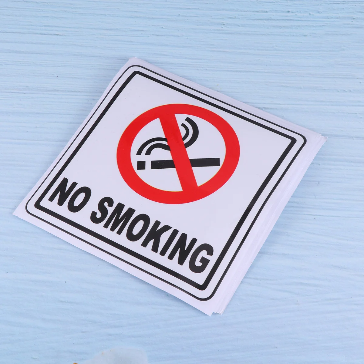 

10pcs 14X14Cm No Smoking Sticker Waterproof Sun Resistant Pet Material For Car Bumper Auto Decor Sticker For Vehicle Traffic