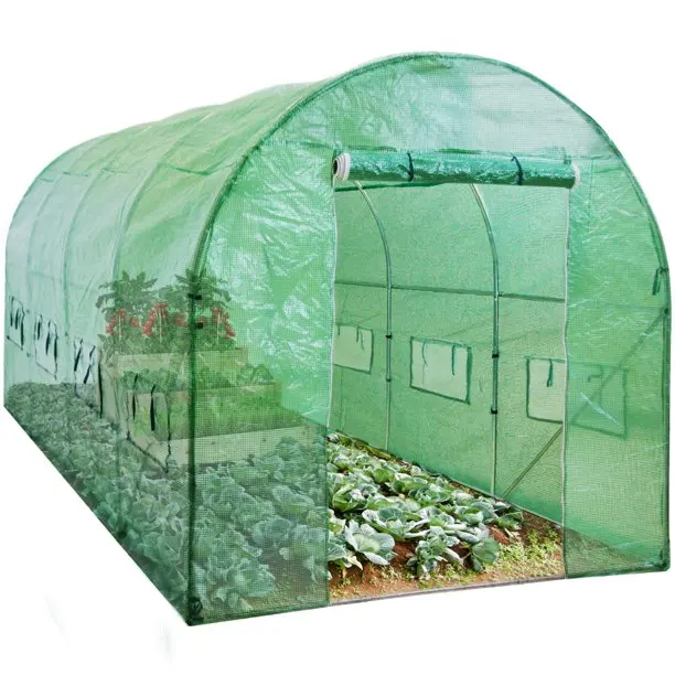 

single span 4x3x2m garden greenhouses shed polytunnel greenhouse from China