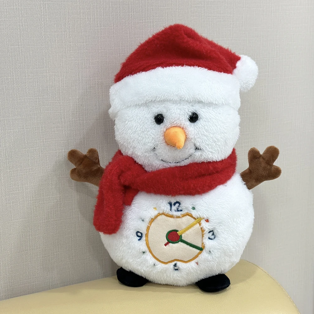 Reloj colgante de muñeco de nieve, reloj de pared electrónico de Navidad para el hogar, sala de estar, dormitorio, decoración de escritorio, alarma de diseño de Papá Noel