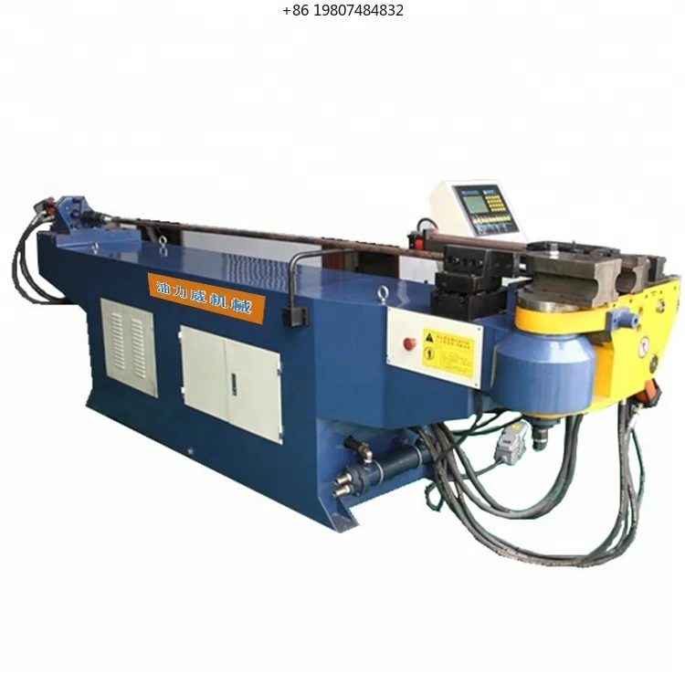 NC for Stainless Steel Aluminum Copper Pipe Bending Machine 63NC Small Automatic Hydraulic Pipe Bender Motor Semi-Automatic