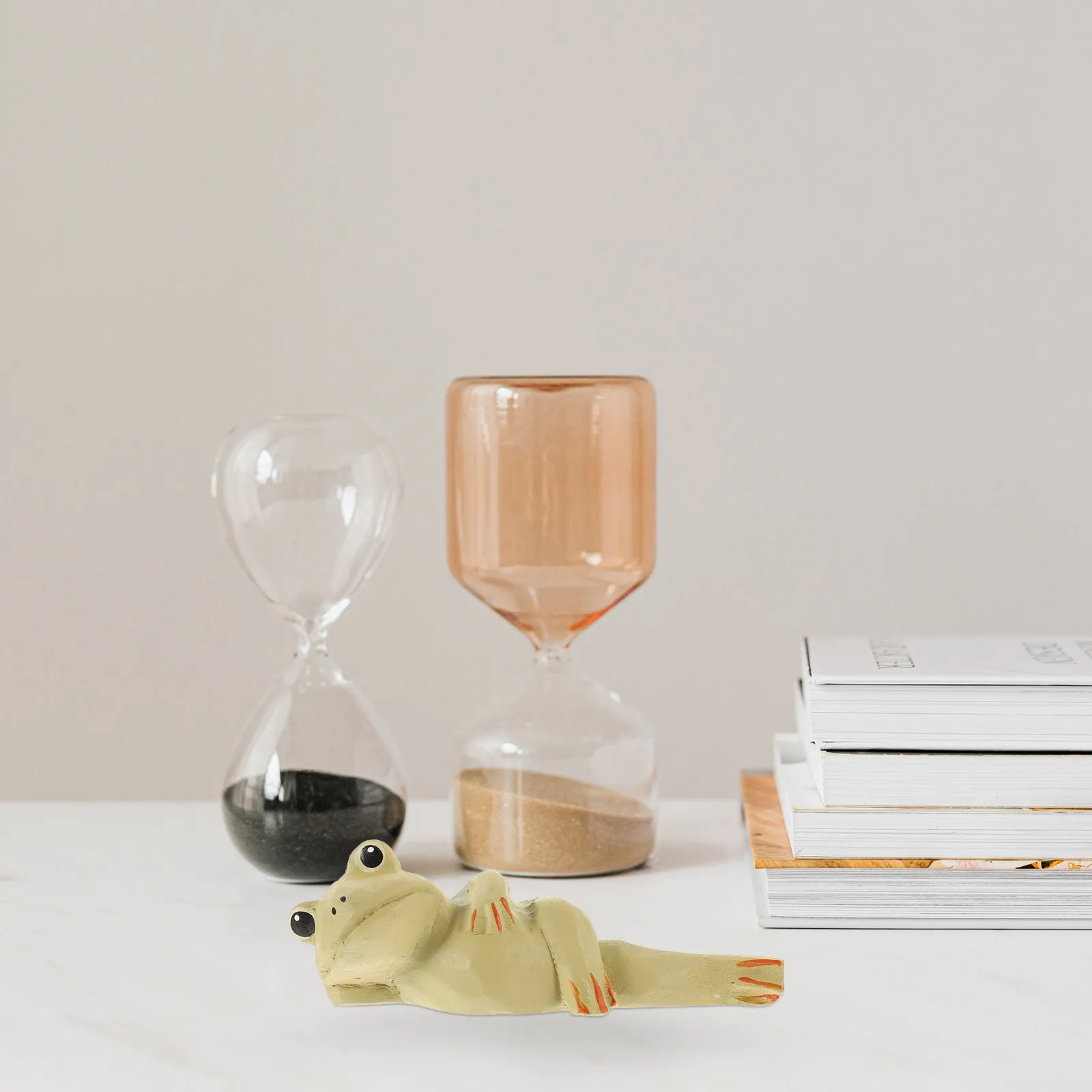 رائعتين خشبية منحوتة الحرفية الديكور سطح المكتب زخرفة المنزل غرفة المعيشة مكتب الخشب نحت الحيوان النحت تمثال خشب صغير #4