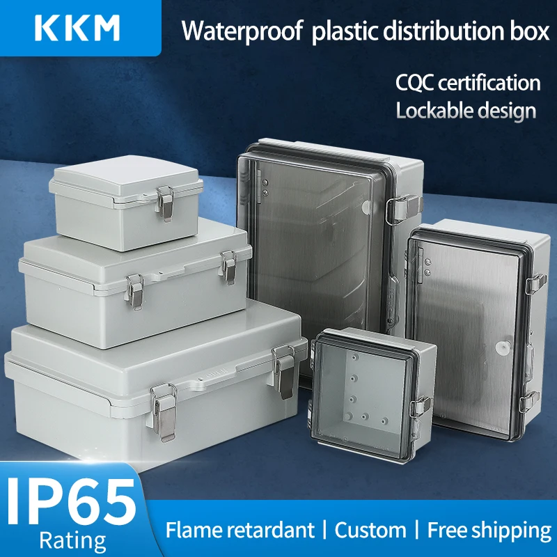 

IP65 Electrical Project Box buckle PC Waterproof Junction box Enclosure Plastic distribution Outdoor Instrument Housing case