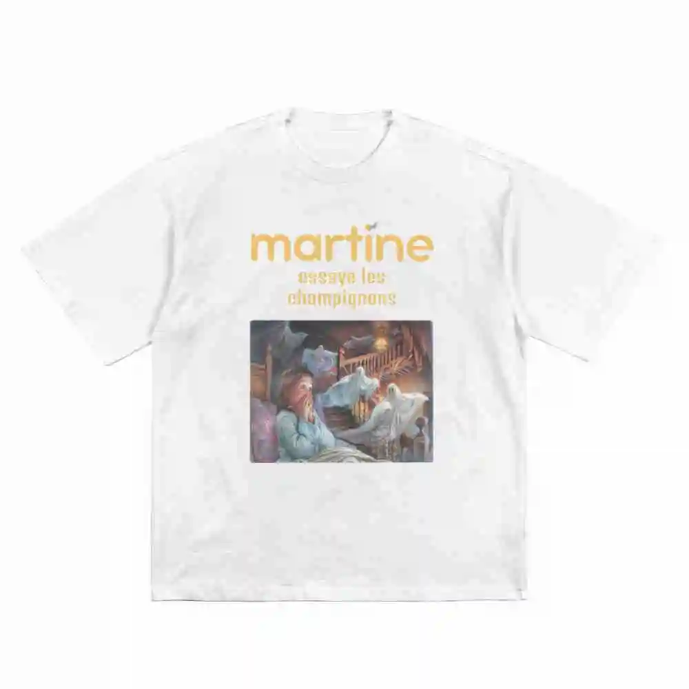 Martine Ghosts Short Sleeve Tee 100% Cotton T-Shirt