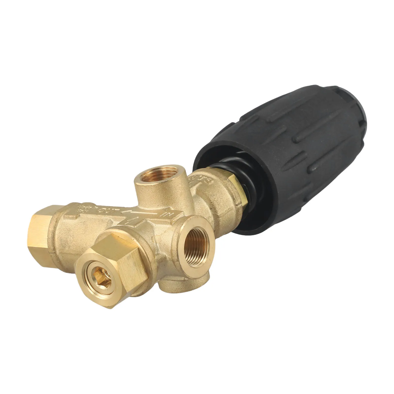 

1PCS 3/8" Unloader Valve VRT3 Pressure Jet Wash Washer Unloader Valve Bypass 140 Bar 40 LPM Brass Power Tool Accessories
