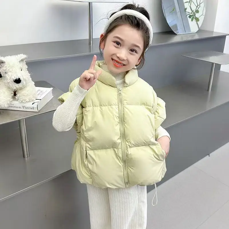

Children's Warm Vest Autumn and Winter 2026 New Style Girl Baby Plush Thick Coat Lightweight 80-150CM