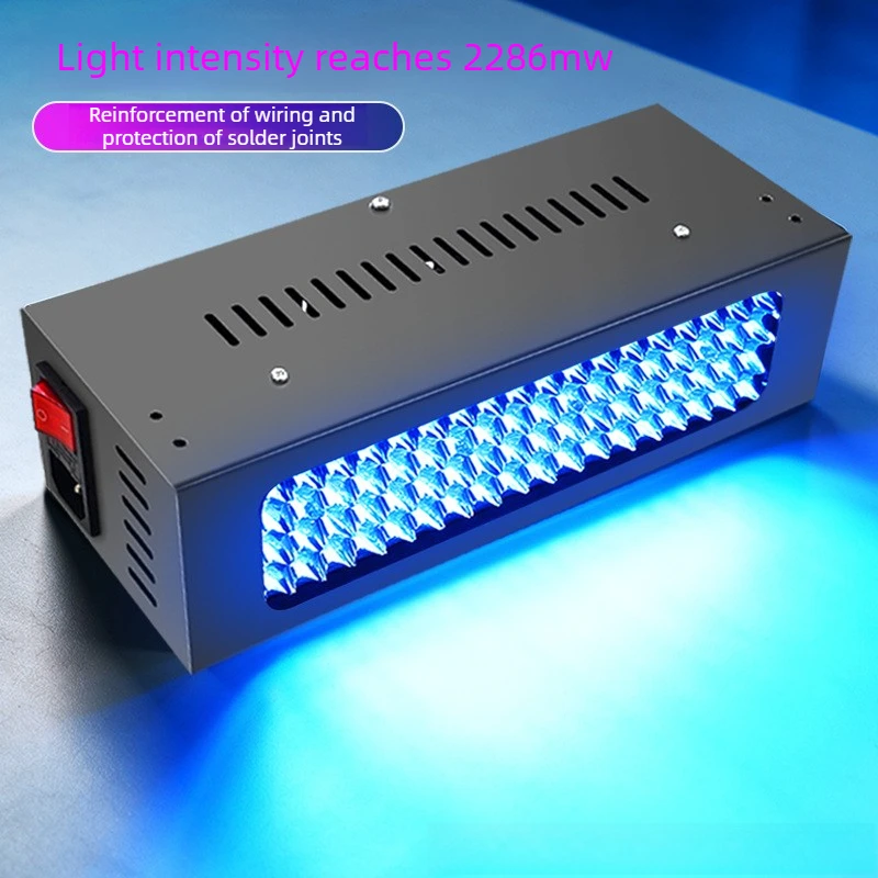 800W 1600W UV LED curing lamp high-power UV shadowless adhesive green ink 365 wavelength 395LED curing lamp line light source