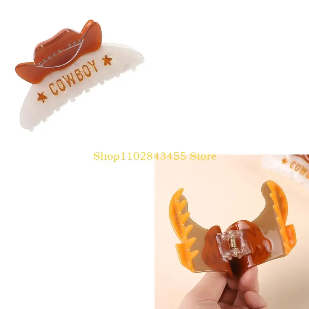 

49MC Cool Western Styles Hair Claw Clip Strong Hair Holder For Various Hairstyles