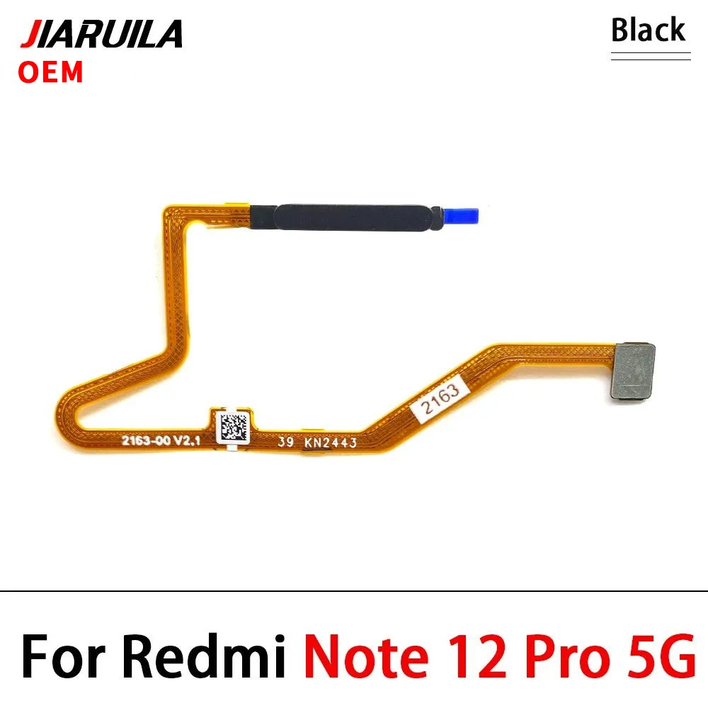 For Xiaomi Redmi Note 12 Pro 4G 5G Fingerprint Reader Touch ID Sensor Return Key Home Button Flex Cable